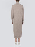 Turtleneck Maxi Dress_Beige