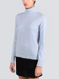 Turtleneck Slimfit Sweater_Baby Blue