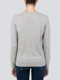V Neck Sweater_Light Grey