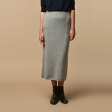 Midi Skirt_Light Grey