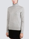 Turtleneck Slimfit Sweater_Light Grey