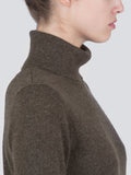 Turtleneck Slimfit Sweater_Cocoa Brown