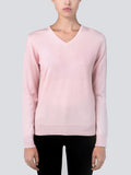 V Neck Sweater_Pink