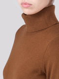 Turtleneck Slimfit Sweater_Deep Camel