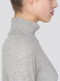 Turtleneck Slimfit Sweater_CB_Light Grey/Navy