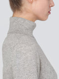 Turtleneck Slimfit Sweater_CB_Light Grey/Navy