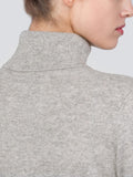 Turtleneck Slimfit Sweater_CB_Light Grey/Navy