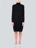 Turtleneck Slimfit Dress_Black