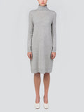 Turtleneck Slimfit Dress_Light Grey