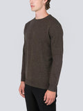 Men Crew Neck Sweater_Cocoa Brown