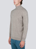 Men Turtleneck Sweater_Beige