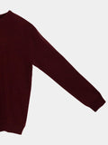 Men Crew Neck Sweater_Burgundy