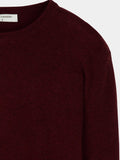 Men Crew Neck Sweater_Burgundy