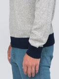 Men Turtleneck Sweater_CB_Light Grey/Navy