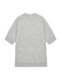 Mockneck Shortsleeve_Light Grey