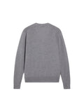 M_TRICOLOR FOX PATCH CLASSIC CARDIGAN_GREY MEL