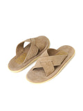 Leather Slide - TAUPE SUEDE