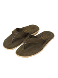 Men Suede with Leather Thong - ARMY GREEN/OLIVE