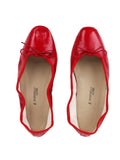 Ballet Flats_Red Leather