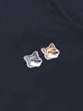 W_TEE-SHIRT DOUBLE FOX HEAD PATCH_ANTHRACITE