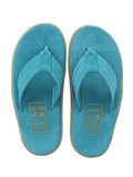 Men Suede Thong - TURQUOISE SUEDE