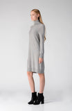 Turtleneck Slimfit Dress_Light Grey